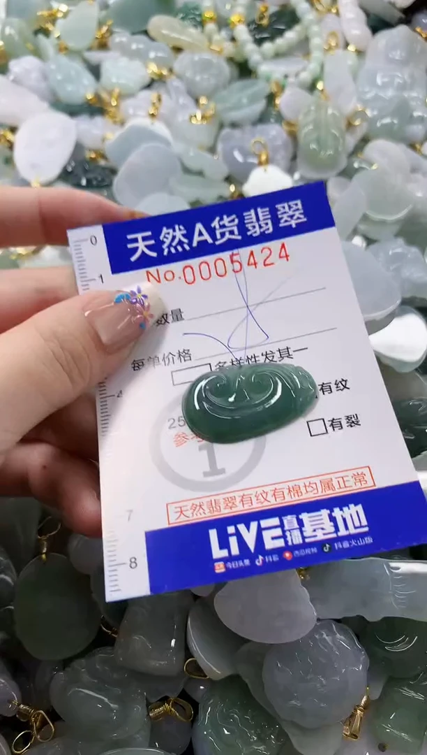颈饰未镶嵌翡翠天然A货翡翠