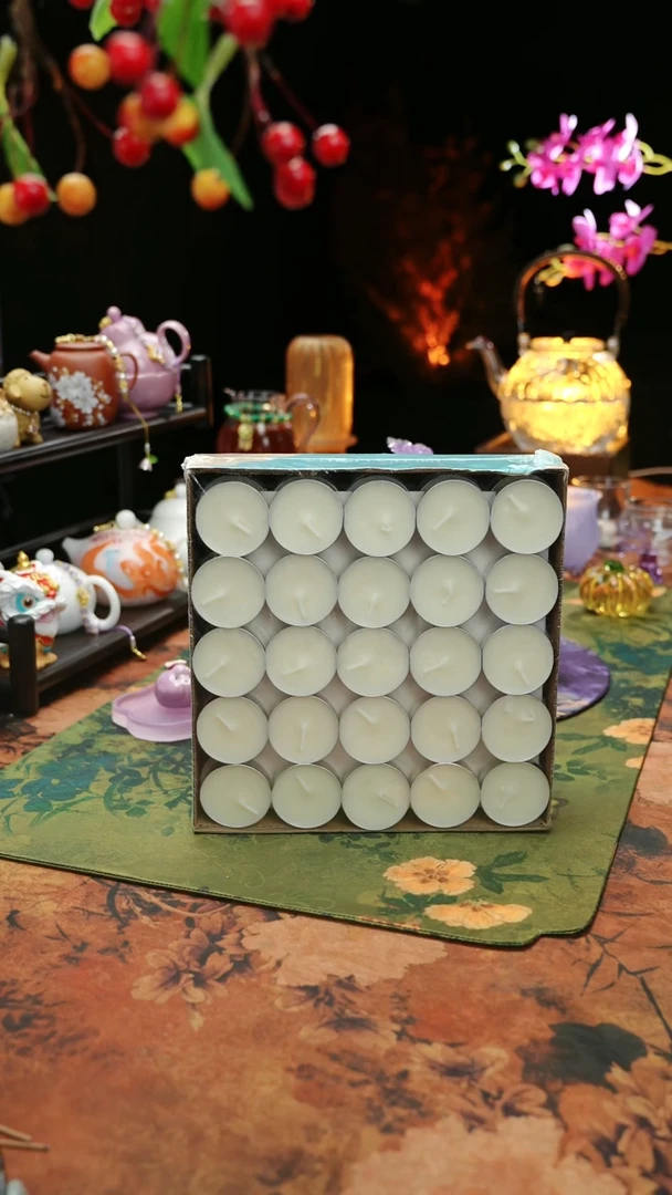 【闪购商品】植物蜡烛4小时100颗茶蜡烛