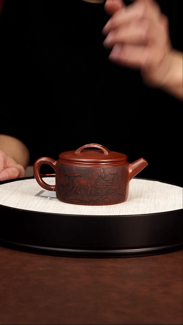 茶壶紫砂瓦大红袍 顾建根