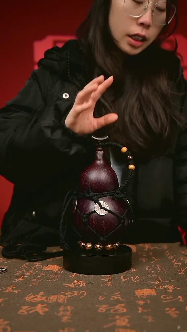 中药煮色 大漆葫芦水壶/酒壶 一物一拍