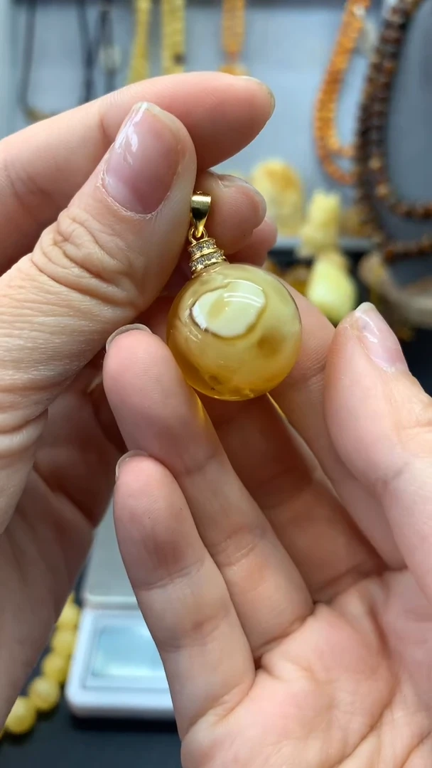 【闪购商品】琥珀珠宝奇石银S925镶嵌133