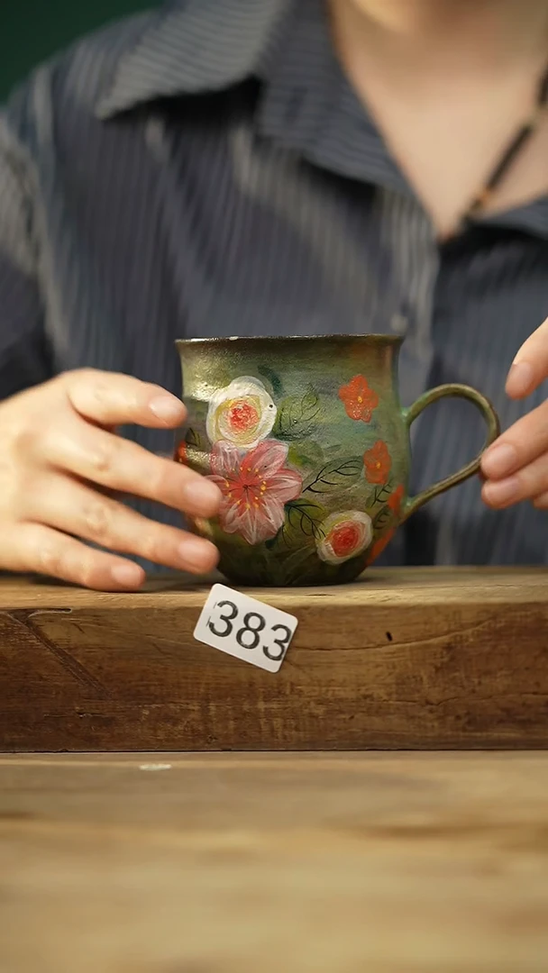 瓷片设计师手作款 油画风花卉系列!二期