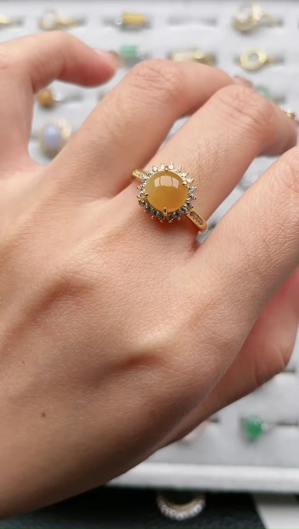 【闪购商品】翡翠戒指银S925镶嵌1111