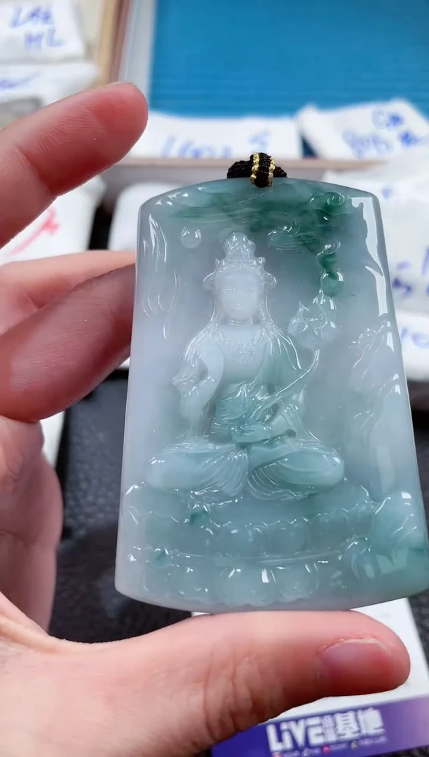 【闪购商品】翡翠颈饰未镶嵌00005792观音