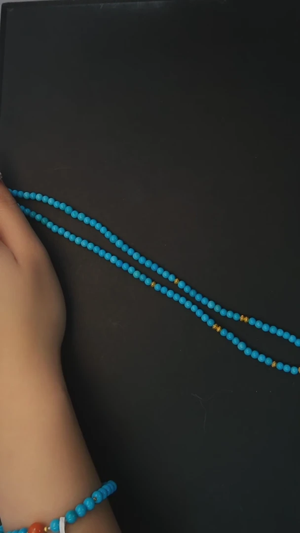 【闪购商品】绿松石项链银S925镶嵌发货一件