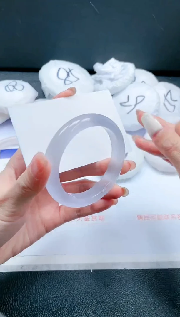 【闪购商品】石英质玉手镯未镶嵌 冰紫手镯-54