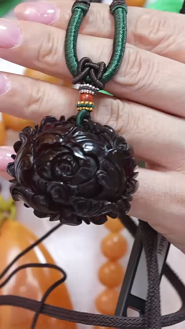 琥珀颈饰未镶嵌3678天然蜜蜡珠宝奇石云端妖孽全部保真