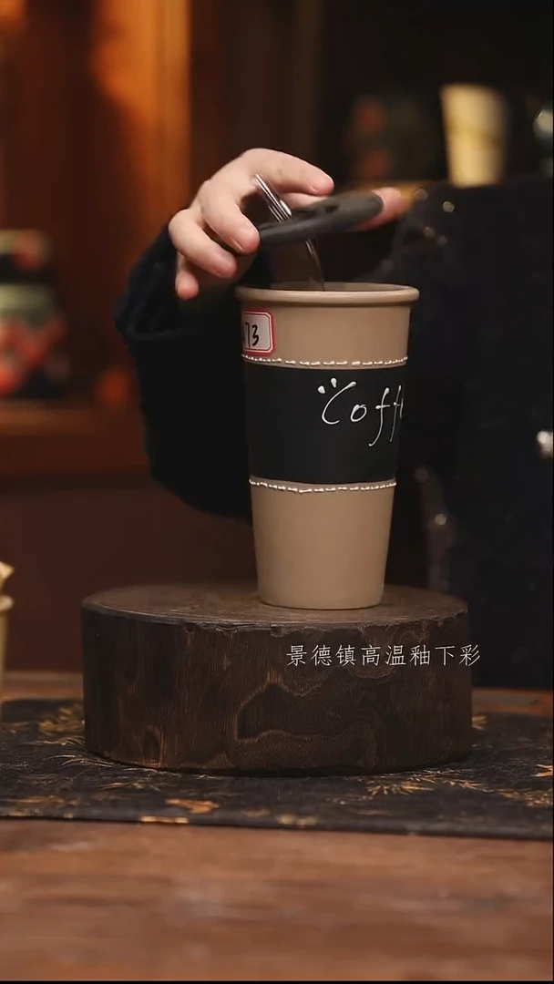 陶瓷  景德镇高温釉下手绘陶瓷@L473@