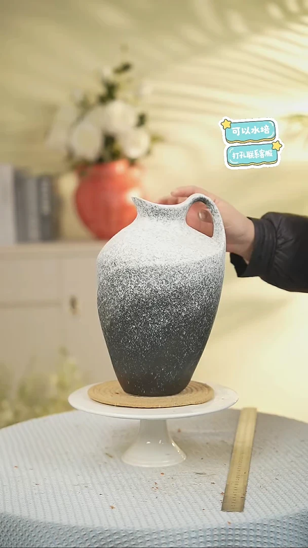 景德镇高端陶瓷花瓶家居水培插花瓶