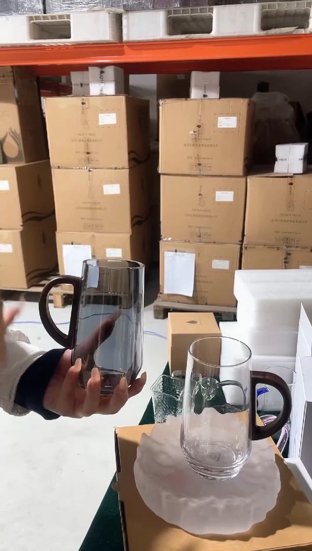 【闪购商品】九河木璃对杯一黑一白到手两只