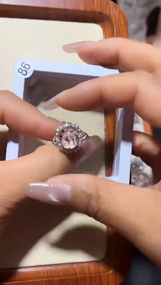 【闪购商品】水晶戒指银S925镶嵌定制