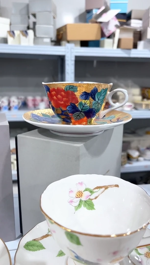 杯子陶（原盒）咖啡杯碟一套