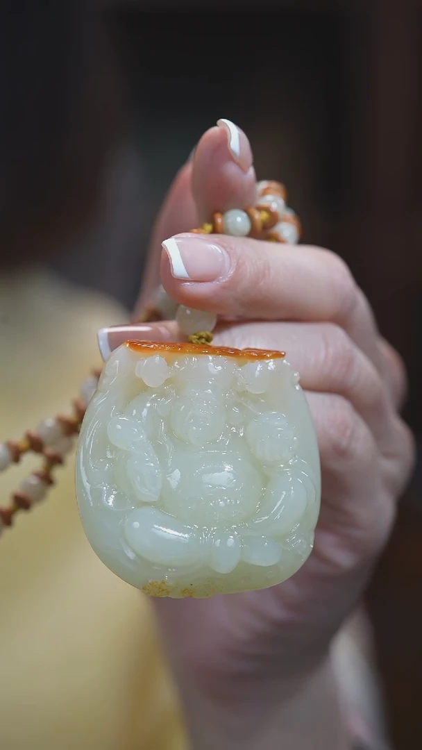 颈饰未镶嵌和田玉财神爷