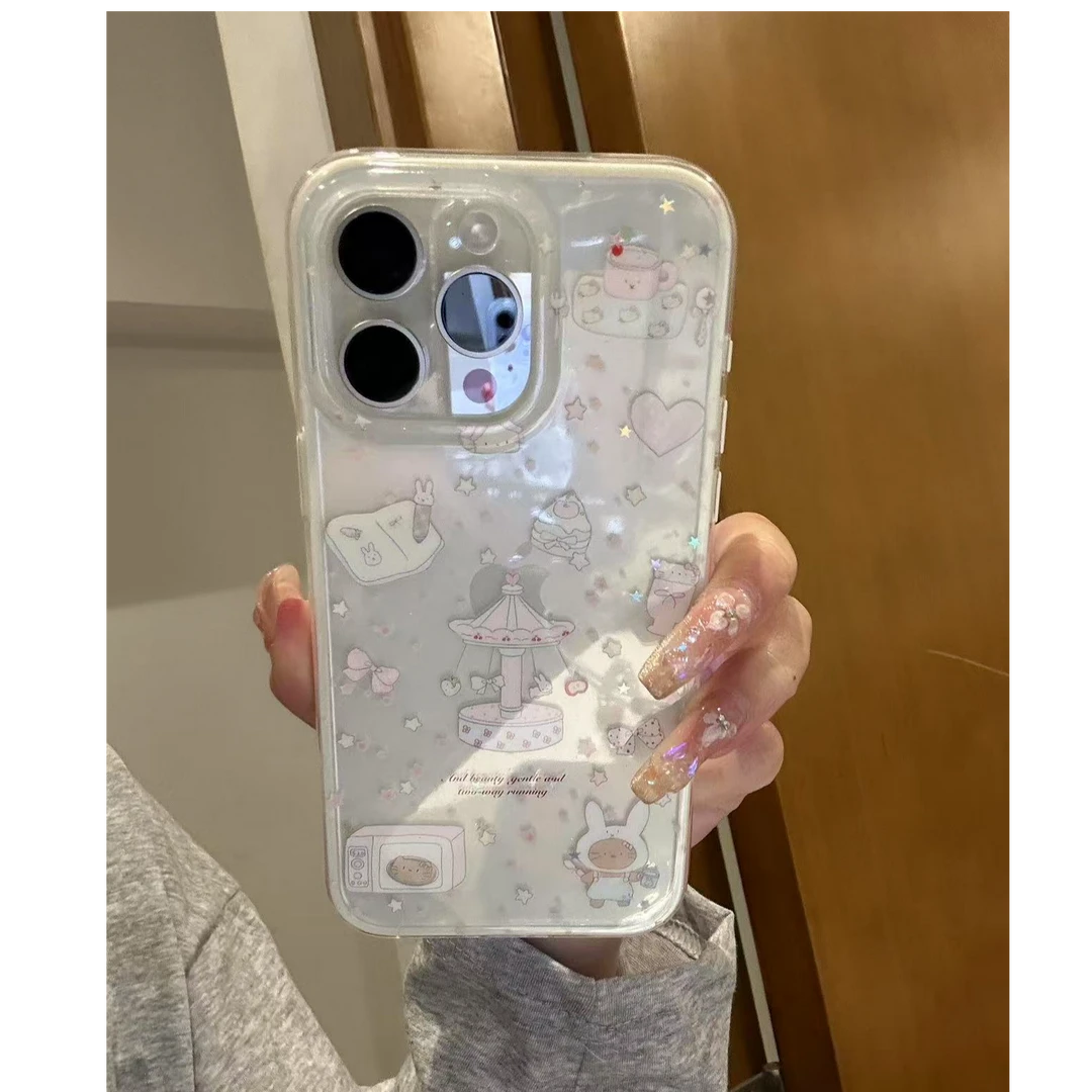 诚星泽旋转音盒适用苹果手机壳华为vivo小米荣耀oppo红米一加软女