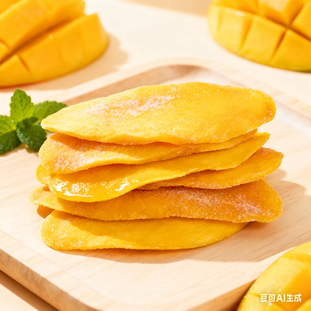 新鲜厚切芒果干软糯美味休闲解馋水果干果脯零食