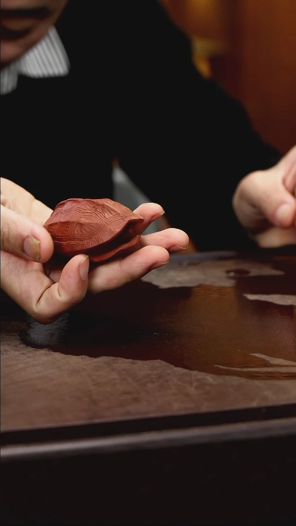 紫砂茶宠紫砂龟壳