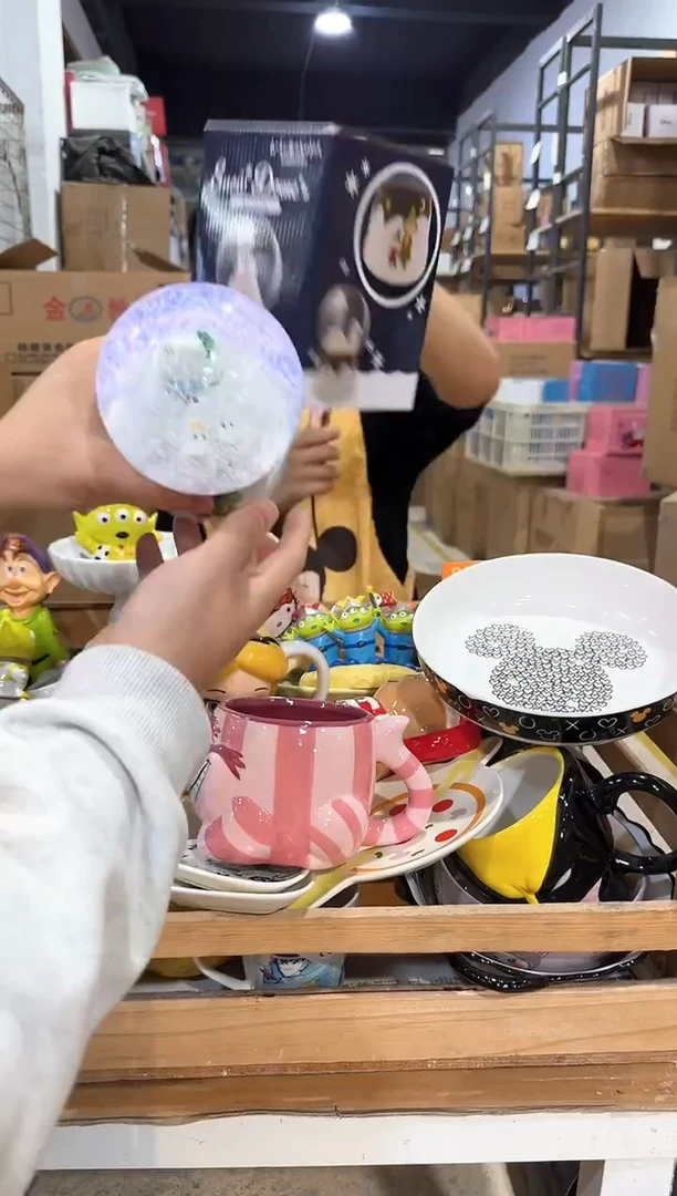 瓷片原盒姆明水晶球北方勿拍