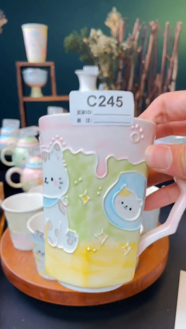 漫甜手工手绘小茶杯245