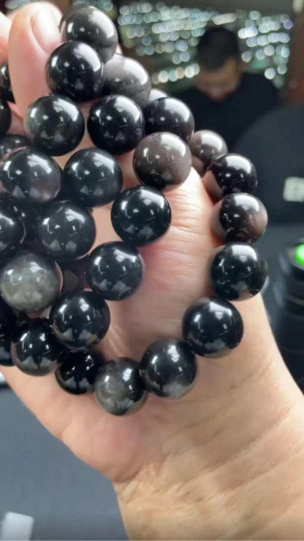 黑曜岩未镶嵌手串-13113-E8-多样性发其一