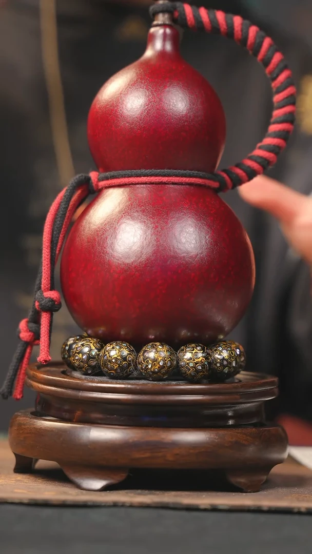 【闪购商品】YL122大漆酒葫芦不包手串及旋转底座