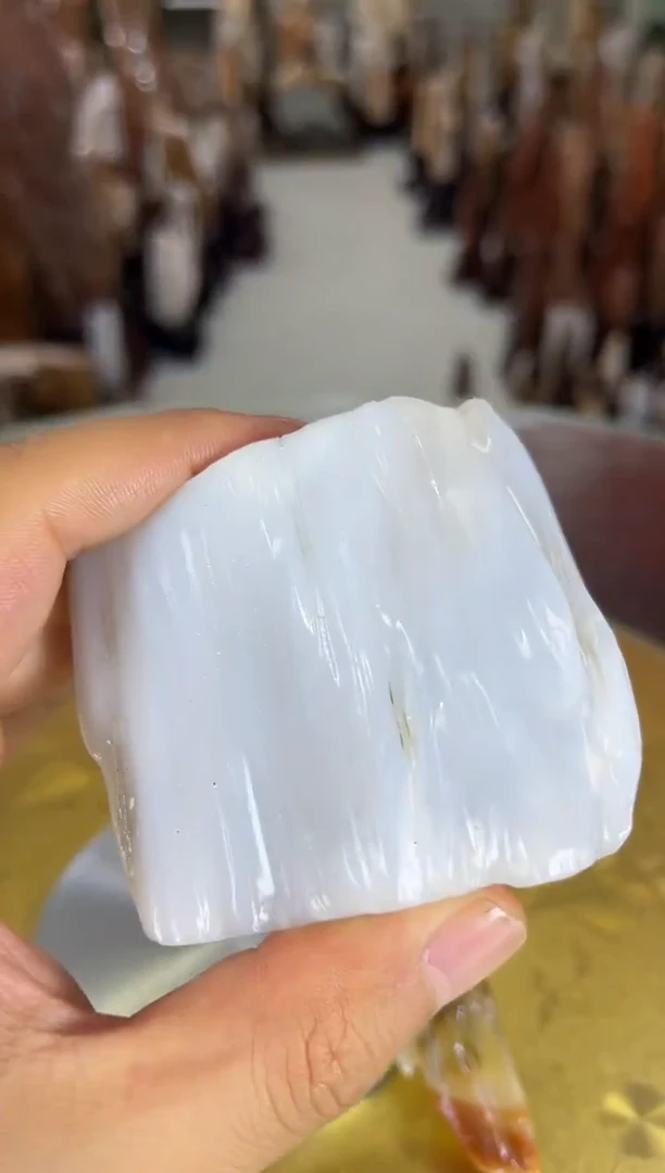 硅化玉珠宝奇石未镶嵌缅甸天然树化玉