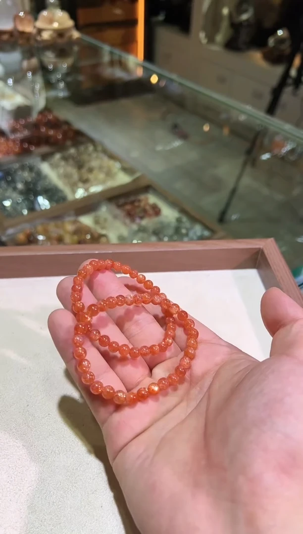 手链未镶嵌日光石6mm+金太阳（多样性发一）