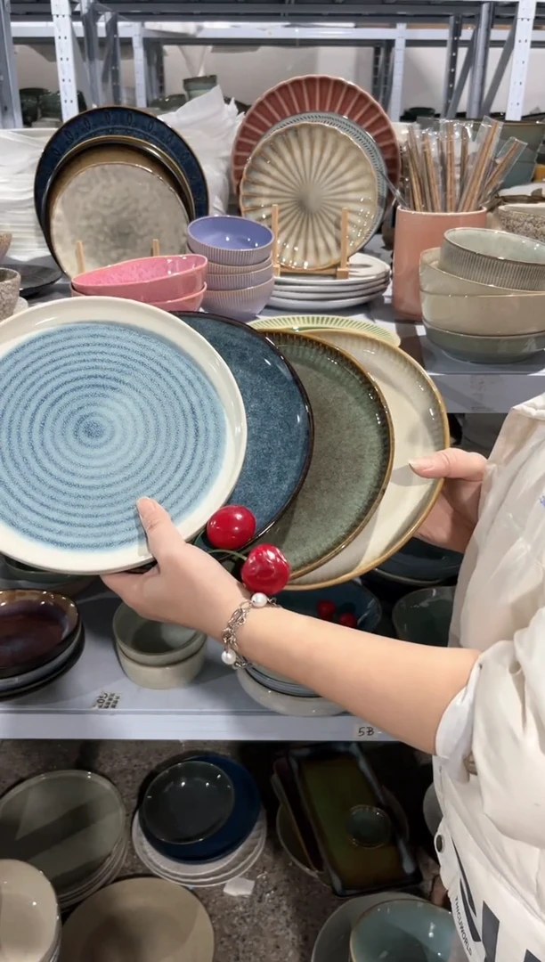 【闪购商品】瓷片外贸尾货瑕疵满20包邮X4 小盘组合