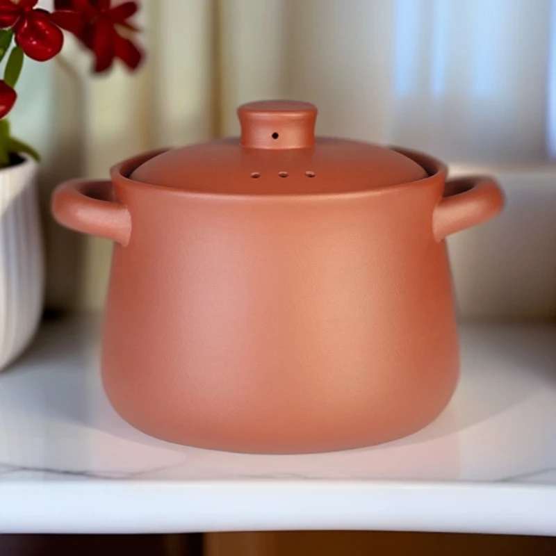 宜兴小蛮腰原矿紫砂锅煲汤煲汤煮粥中式保温砂锅健康 无涂层 无釉