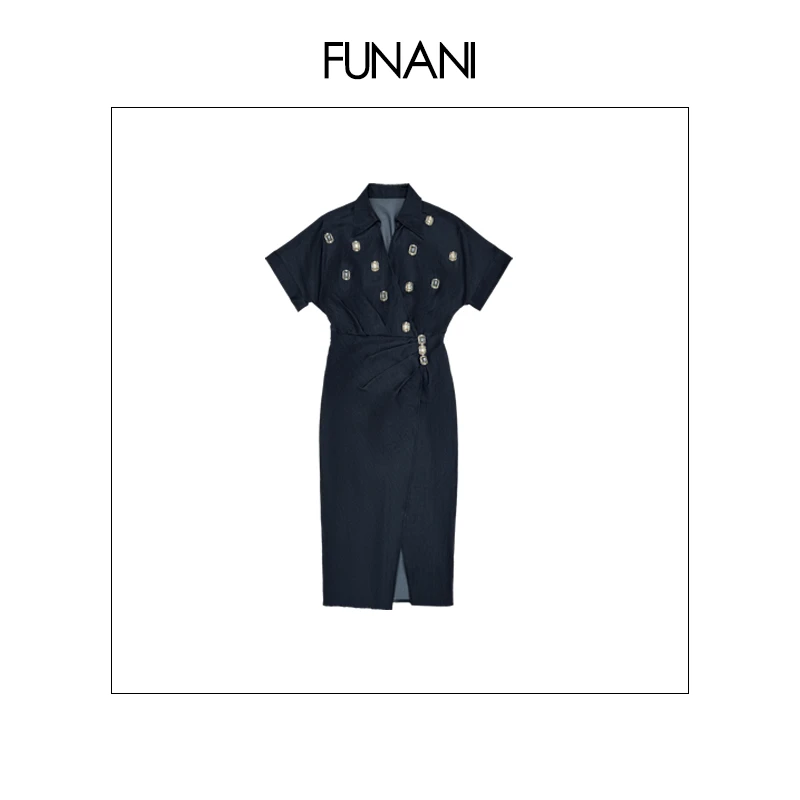 【FUNANI】 轻奢法式时尚重工高级定制原创设计 连衣裙 X2511120
