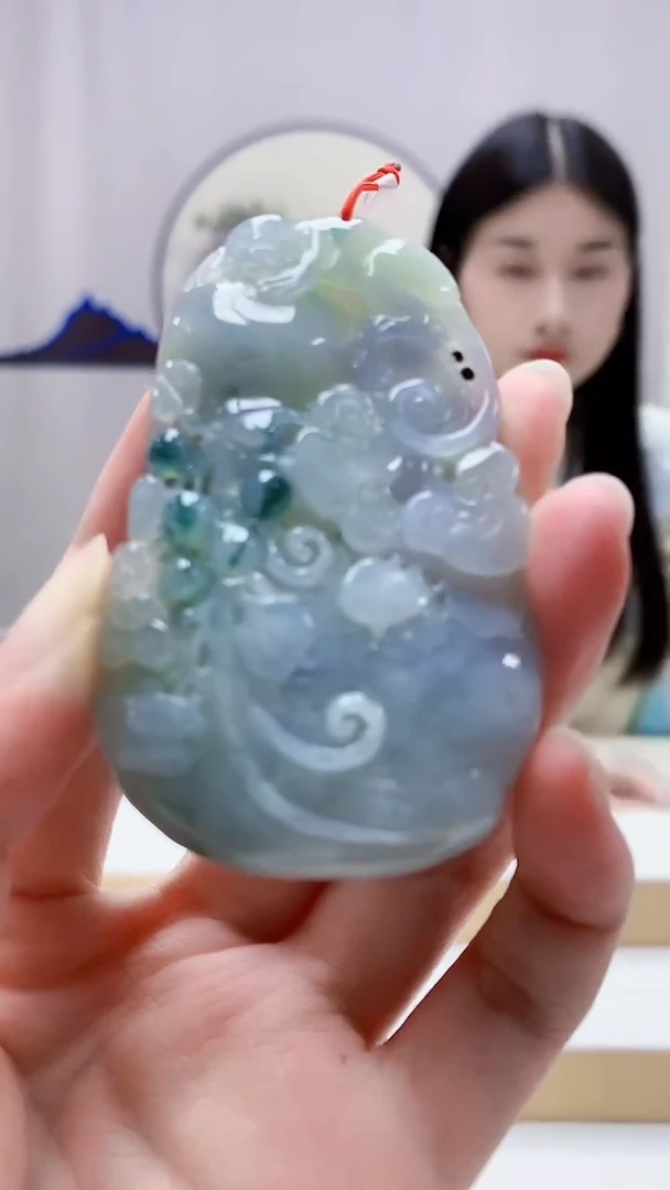 未镶嵌定制翡翠4812zm-毛货挂件16