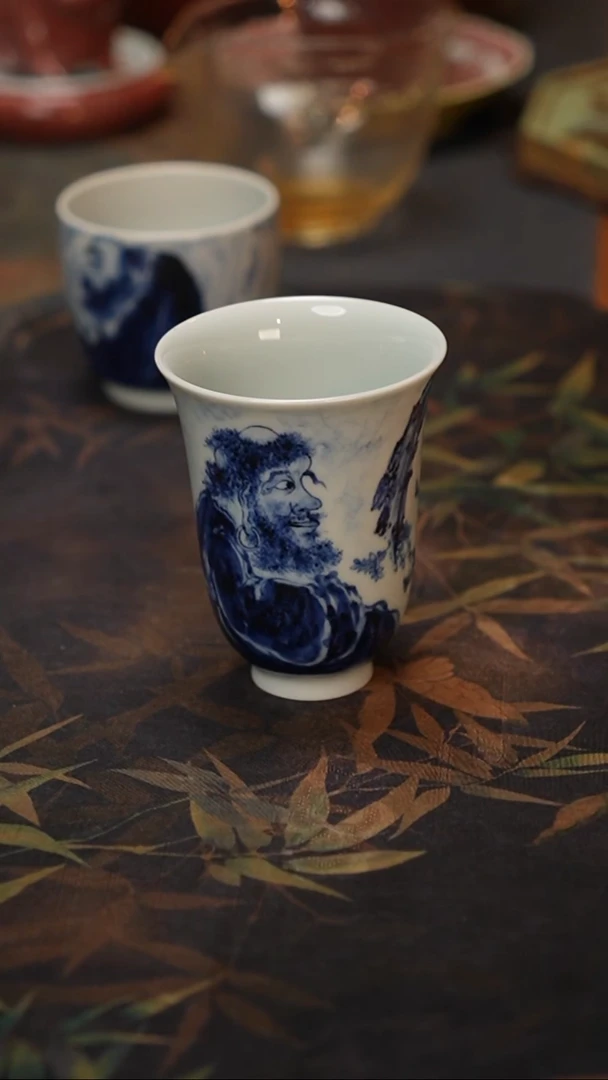 康亭守艺达摩禅悟图赏杯