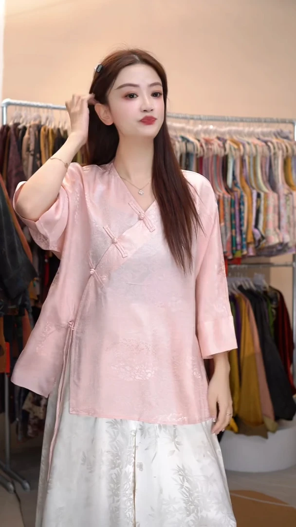 君子纤真丝女装香云纱毛衫