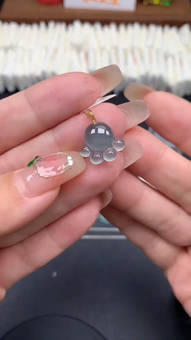 【闪购商品】翡翠18K金镶嵌吊坠(不含链)MS160828