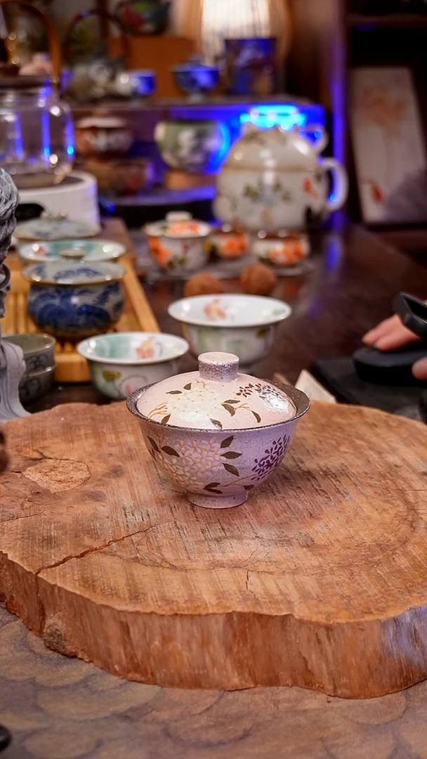 杯子绣球花手工手绘手工手绘