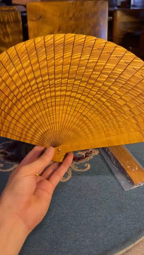 乌木类成套家具金丝楠 扇子 8