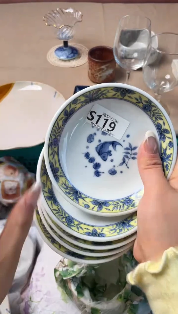 瓷片孟*瓷器瓷器S119