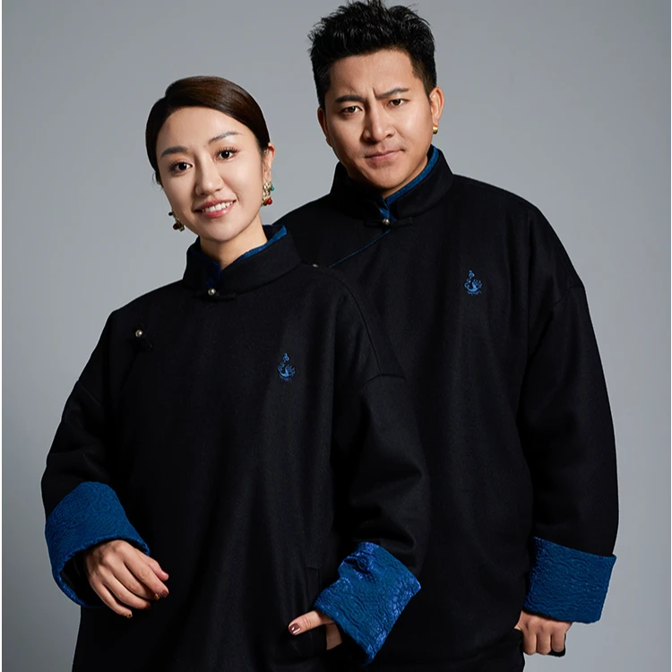 拉克松古格系列香云锦复古外套新春藏式外套男款女款外装藏式正装