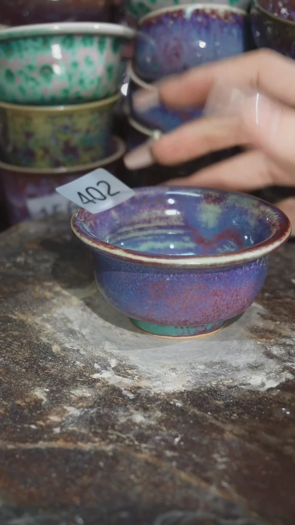 摆件精品窑变钧瓷茶器