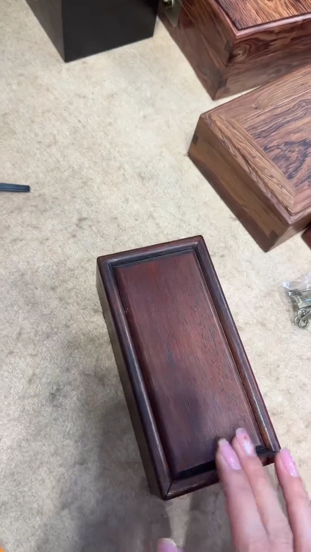 【闪购商品】木邵氏紫檀素面抽拉盒