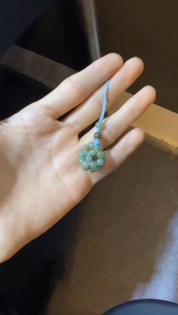 吊坠(赠链)未镶嵌和田玉且末蓝手机链（产地直发）