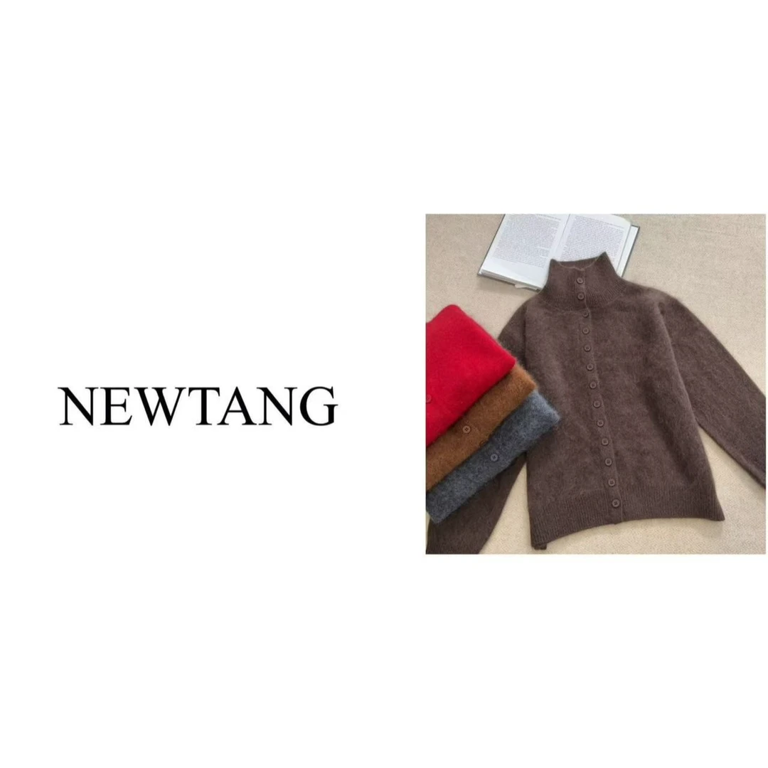 【绒绒暖意】1261 100%羊毛拉绒毛衣女高级感长袖软糯针织上衣