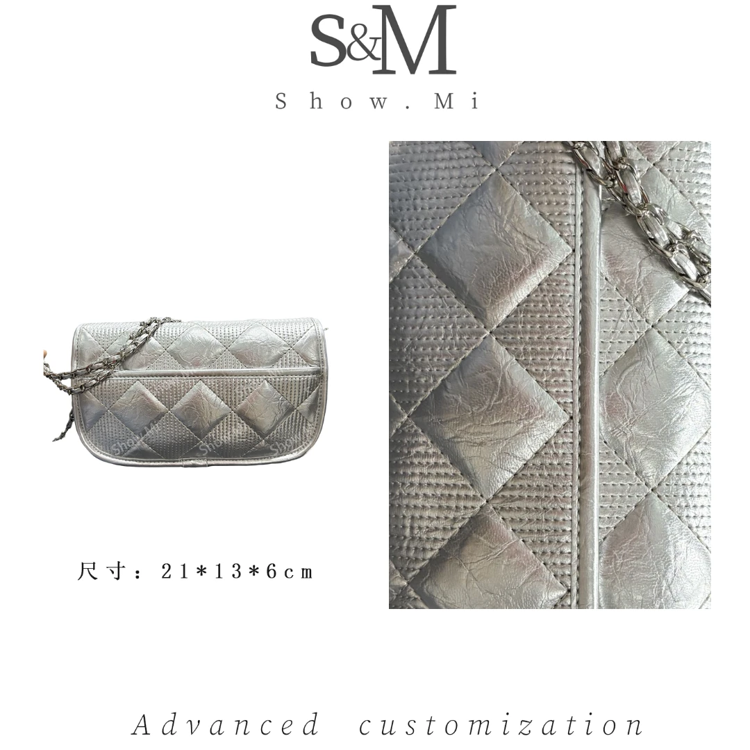 【Show Mi】SK-83091-银色-轻奢小众时尚百搭女士包包sm