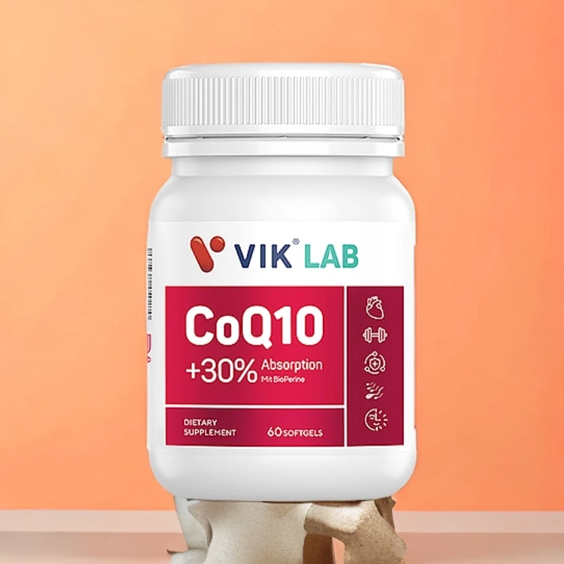 【官方旗舰店】VIKLAB200mg强效辅酶q10 专利高纯度高吸收60粒/瓶
