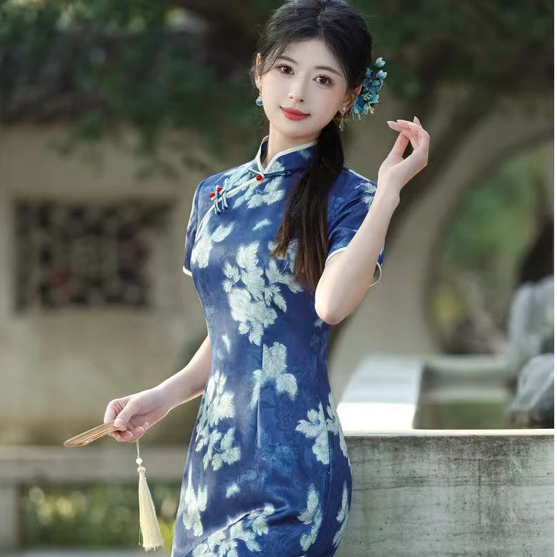 128旗袍--苏州高端旗袍夏款