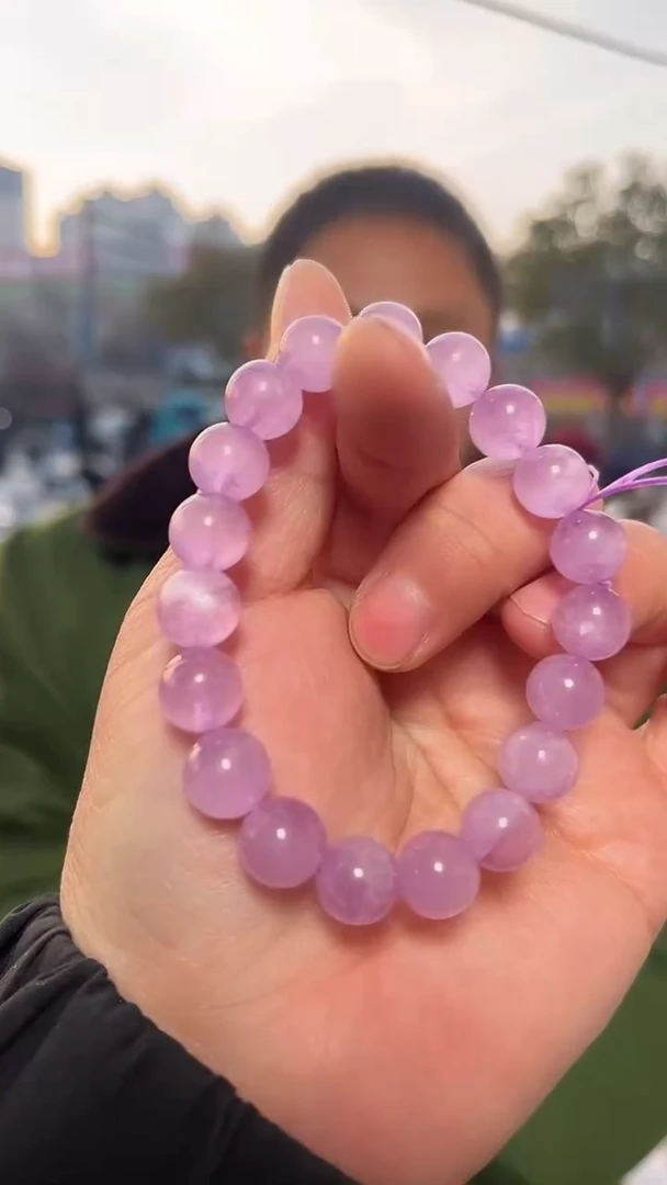 【闪购商品】锂辉石手链未镶嵌天然紫锂辉手串多样性发一10mm