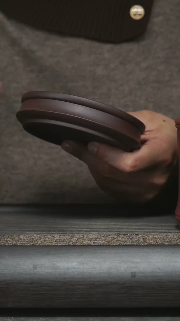 【闪购商品】紫砂茶杯竹节托盘@@ZJ00236