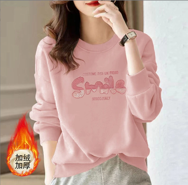 SS秋冬季男女同款情侣装卫衣时尚休闲百搭宽松印花圆领