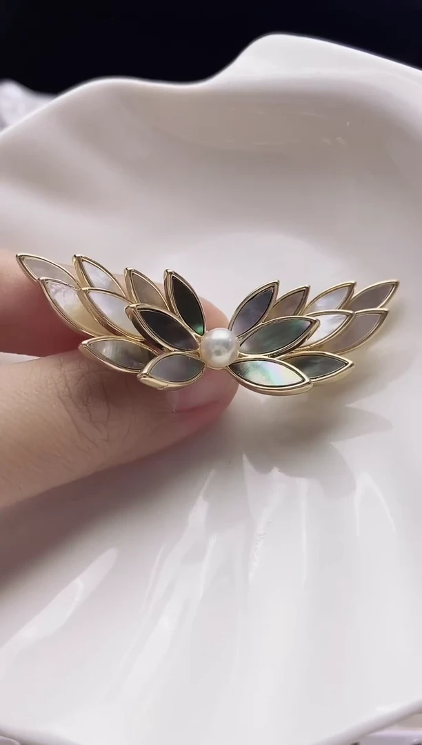 未镶嵌胸针海水珍珠海水akoya珍珠胸针