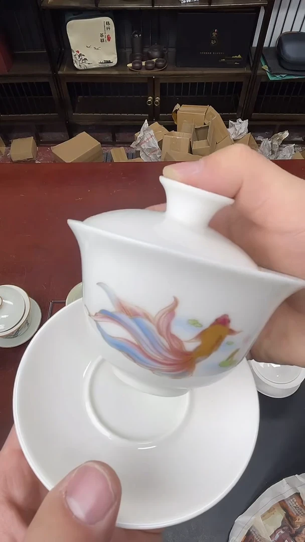 茶具临时链接瓷盖碗