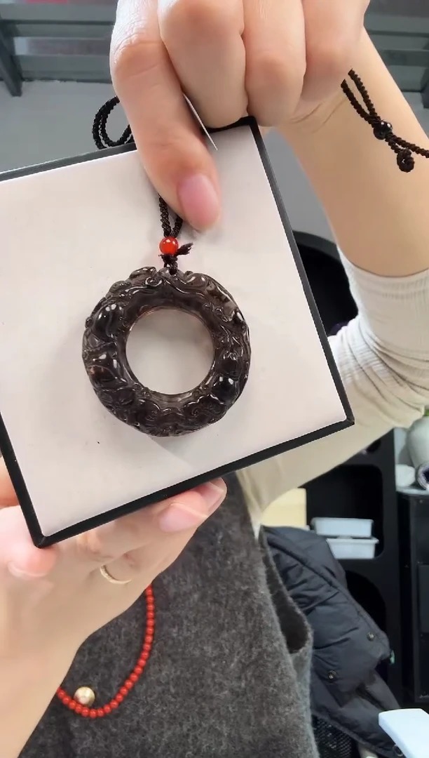 未镶嵌黑曜岩吊坠(赠链)优0242